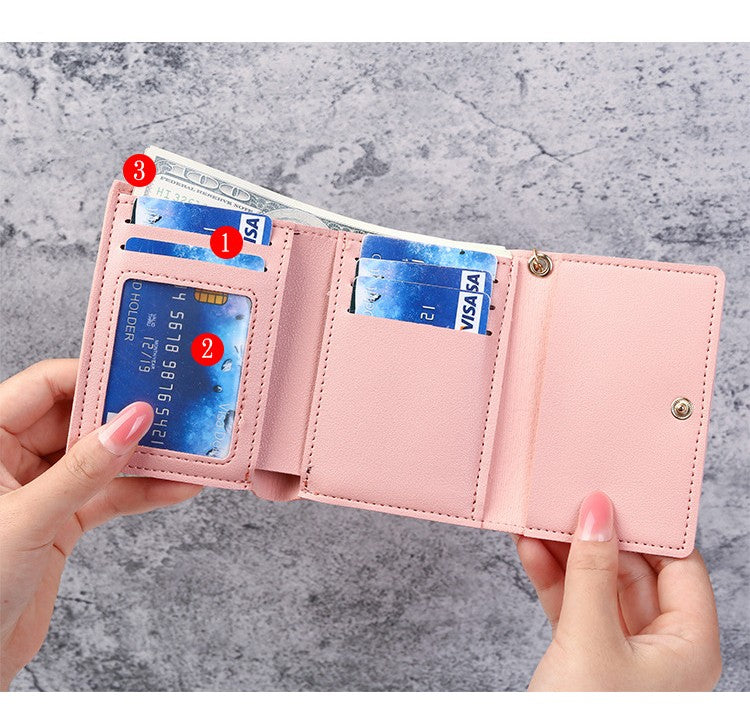 Cute Cat Paw Trifold Wallet with Card Slots