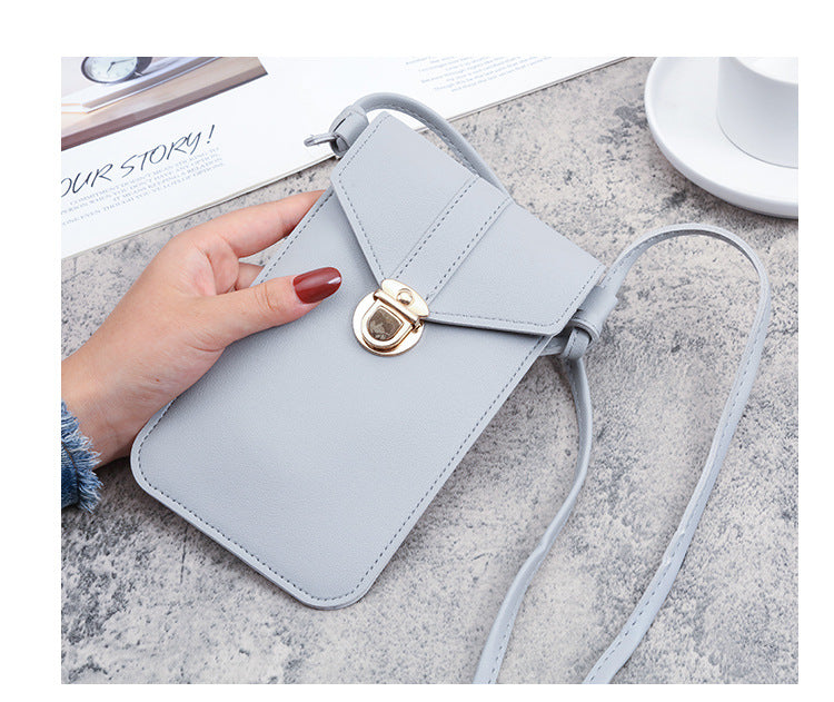 Small Sling Mobile Pouch with Back Touchscreen