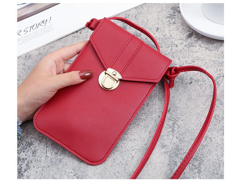 Small Sling Mobile Pouch with Back Touchscreen