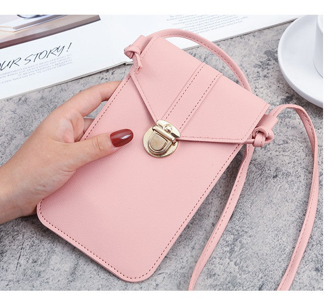 Small Sling Mobile Pouch with Back Touchscreen
