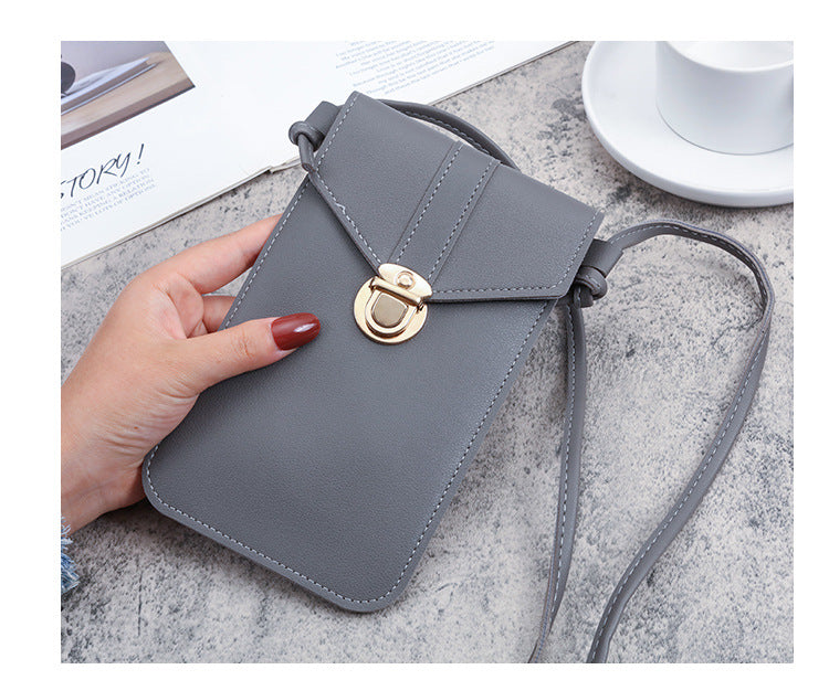 Small Sling Mobile Pouch with Back Touchscreen
