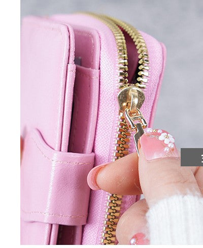 Women's Wallet with Zipper Coin Pocket and Multi Card Slots
