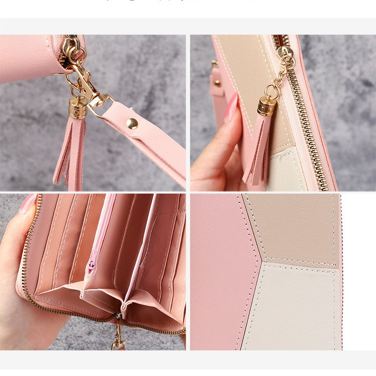 Large Women's Zip Around Wallet Clutch with Phone Pocket